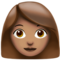 Woman - Medium emoji on Apple